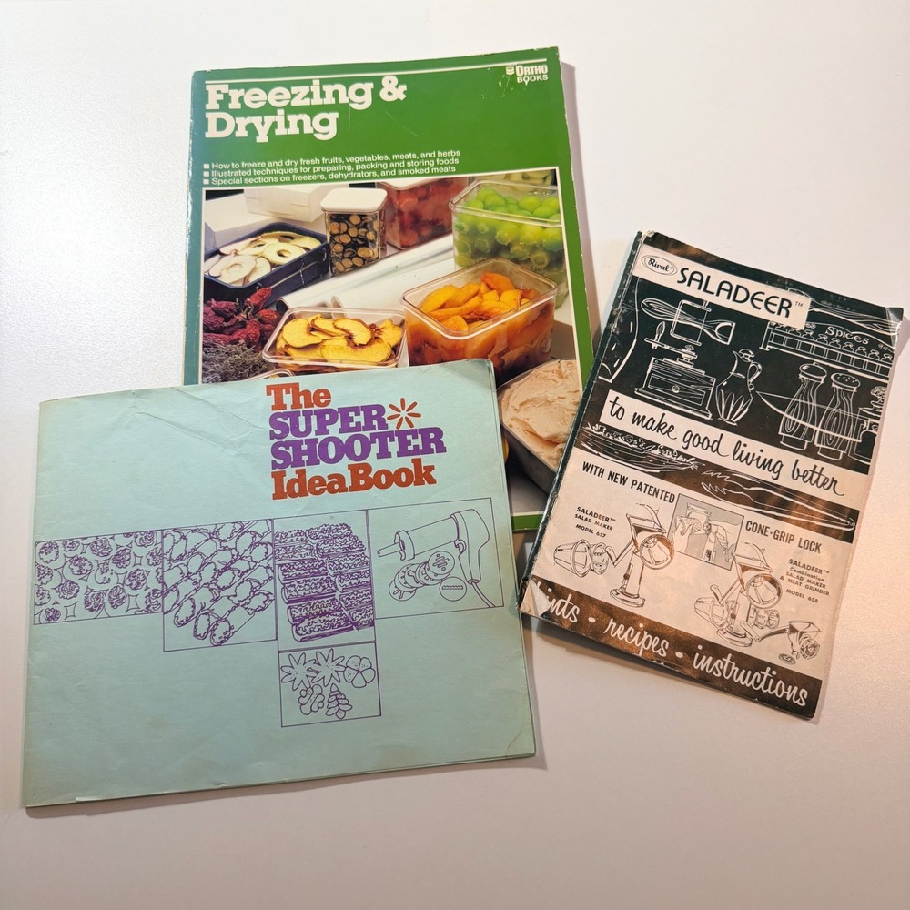 Vintage Booklets Freezing/Drying, Saladeer,The Super Shooter IdeaBook